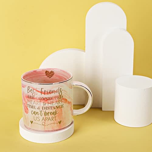 Best-Friend-Birthday-Gifts-for-Women-Long-Distance-Friendship-Gifts-For-BFF-Bestfriend-Besties-Christmas-Best-Friends-are-Connected-Heart-to-Heart-Cute-Pink-Marble-Mug-115oz-Coffee-Cup