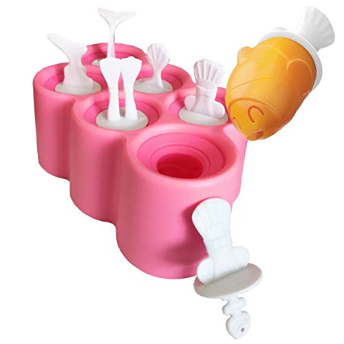 Mini-moules en silicone avec bâtonnets pour Crèmes et Sucettes Glacées - Sans BPA / Merveilleux Ustensile pour les fêtes, les ateliers cuisine, parfait pour faire de al crème à la maison ou dans