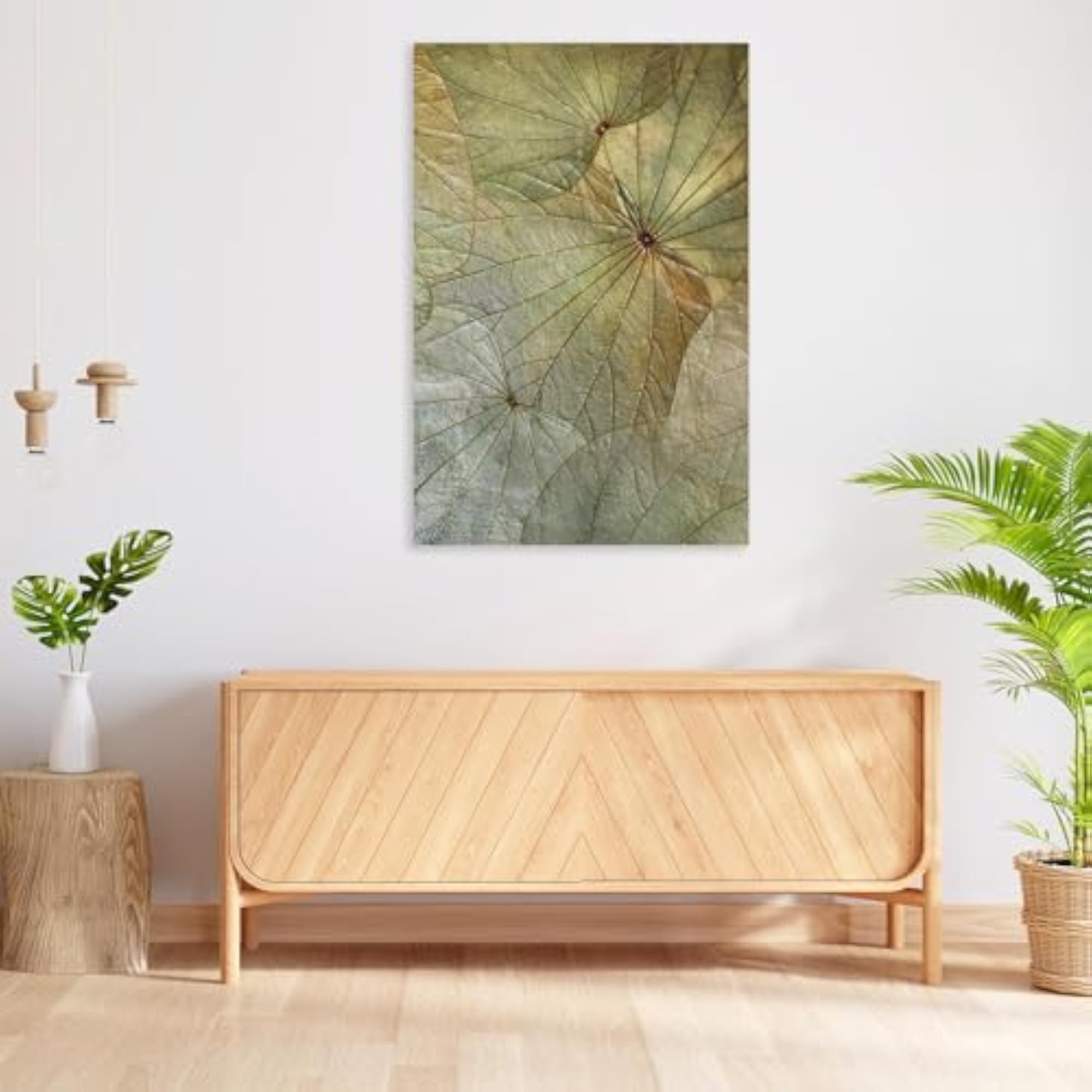 Leaf Background Peel & Stick Vinyl Wall Sticker