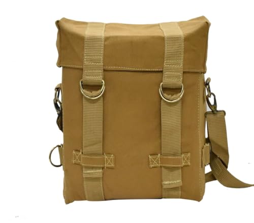 Image of Canvas Touring Side Bag 20ltr Compatible with RE All Bikes 350 /500cc All Bikes (Tan)