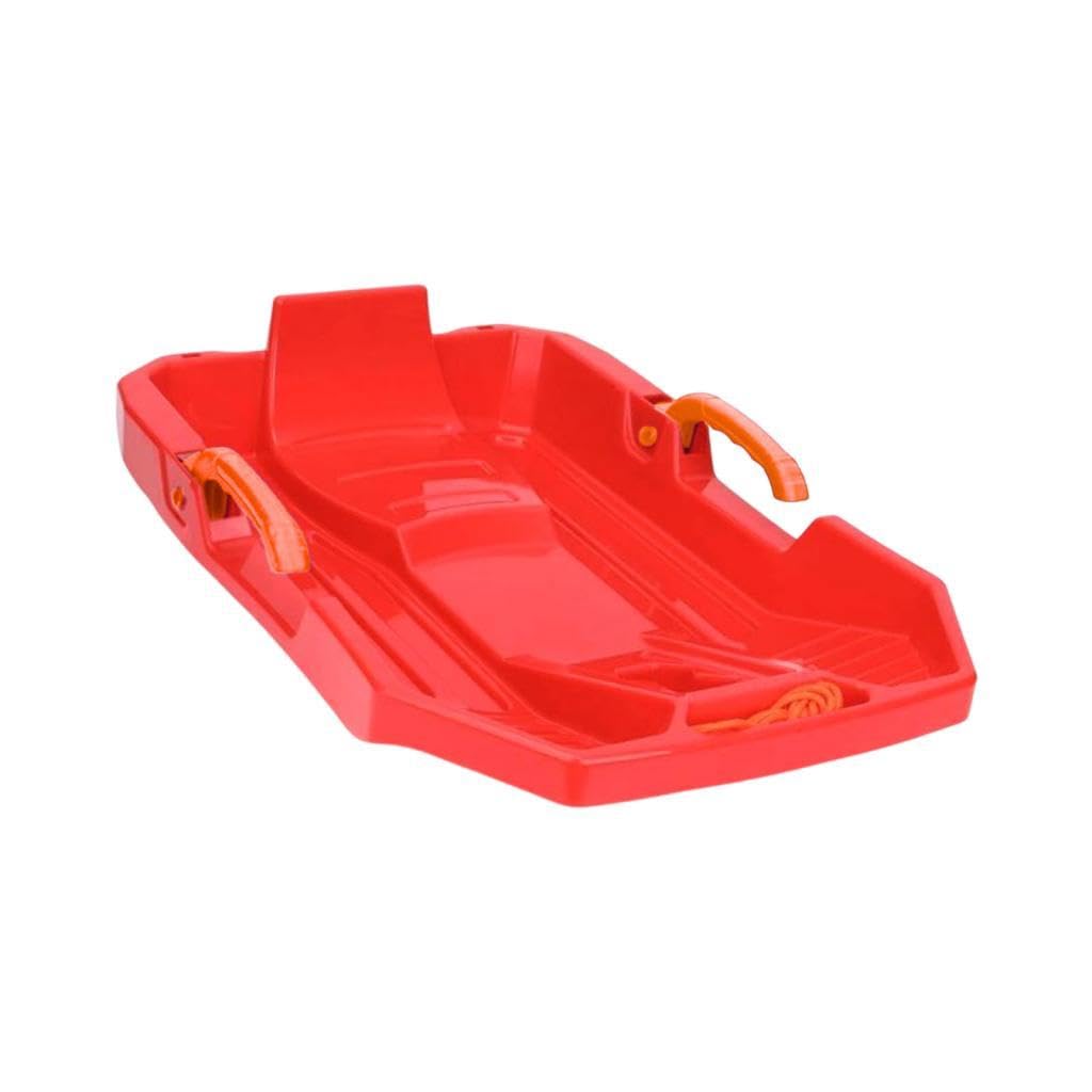 TISHITA Luge pour Enfant Sled de Descente Toboggan avec Freins Corde de Traction en PP Résistant Adapté à L'Utilisation par Les Enfants pour Le Jeu d'hiver Le