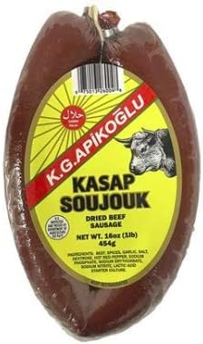 APIKOGLU Kasap Halal Soujouk 1lb vac pack Butcher Style