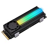 Wenn Sie mit einem 20-mm-Lüfter aufrüsten, die Wärmeableitungsfläche mit einer Kühlwirkung von 5 ° C bis 20 ° C erheblich vergrößern (je nach Umgebung unterschiedlich), kühlen Sie Ihre M.2 2280 SSD auf eine sichere Temperatur, um Überhitzung und Drosselung zu vermeiden Computerleistung.