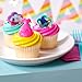 DecoPac DreamWorks Trolls Rings, 24 Cupcake Decorations Featuring Poppy & Friends, colorful assortment - 24 Pack