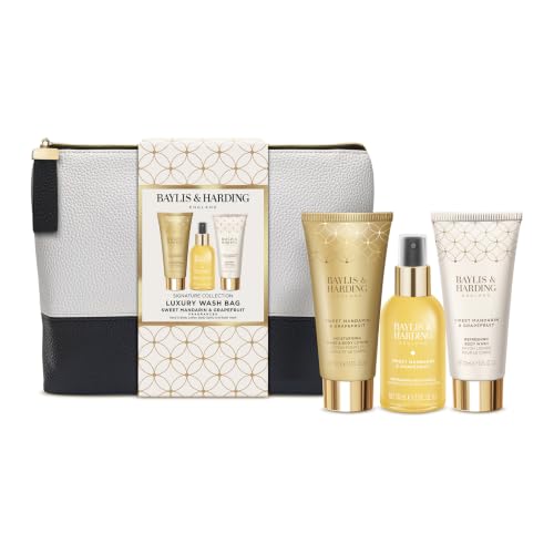 Image of Baylis & Harding Sweet Mandarin & Grapefruit Luxury Wash Bag Gift Set (Pack of 1) - Vegan Friendly