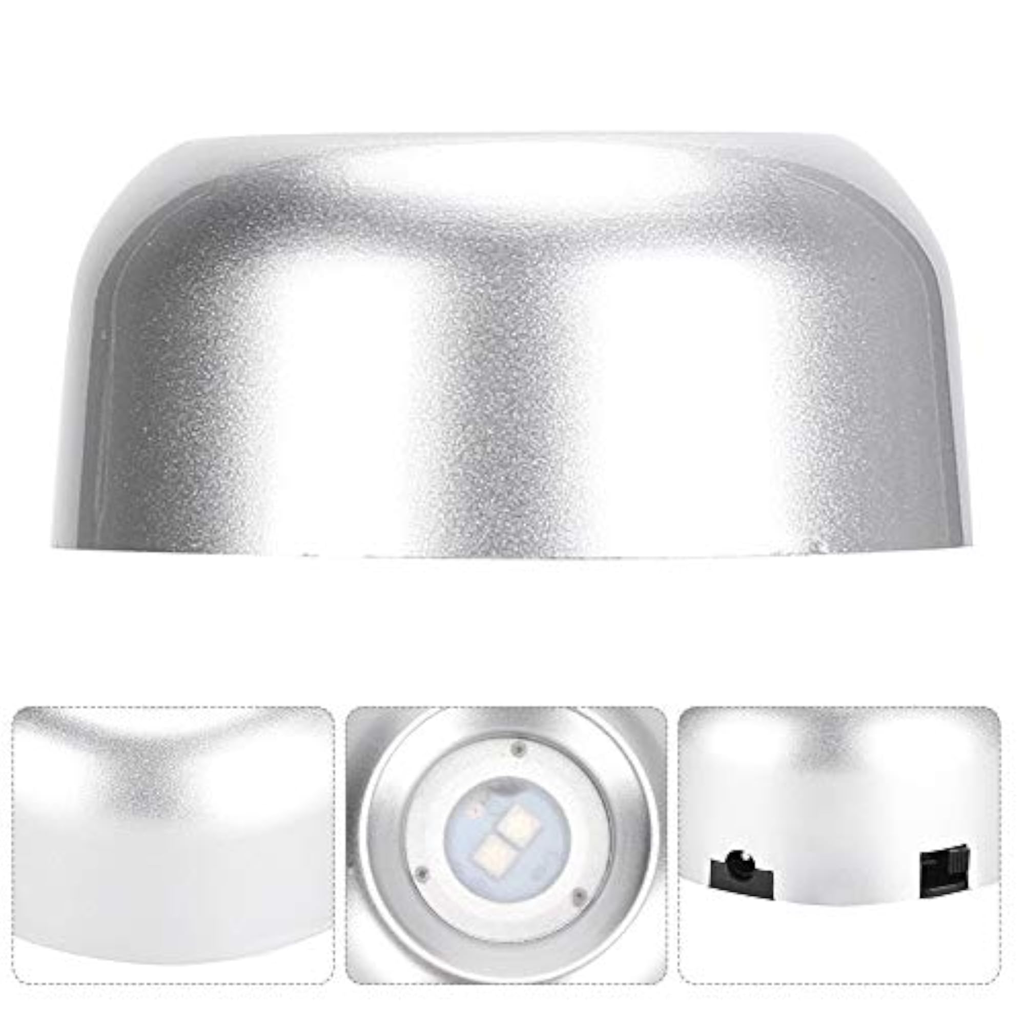 LED Light Base Portable White Display Stand for Crystal Statues