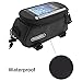 ArcEnCiel Bike Bag Bicycle Frame Front Tube Handlebar Bags Cycling Pack with Touch Screen Phone Case