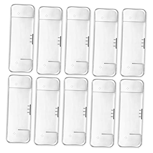 Mikinona 10個透明 カミソリ収納ケース 携帯用シェーバーホルダー アウトドア対応剃刀ホルダー 小物入れ実用コンパクト