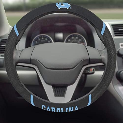 FANMATS 14900 NCAA UNC University of North Carolina - Chapel Hill Tar Heels Polyester Steering Wheel Cover , 15"x15"