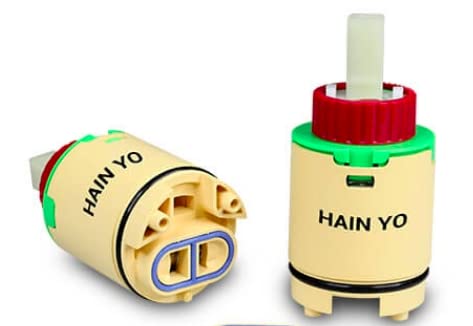 HK-40 (JH01GJ) Faucet Cartridge Replacement 40mm Diameter Shower Cartridge, Yellow, Red, Green