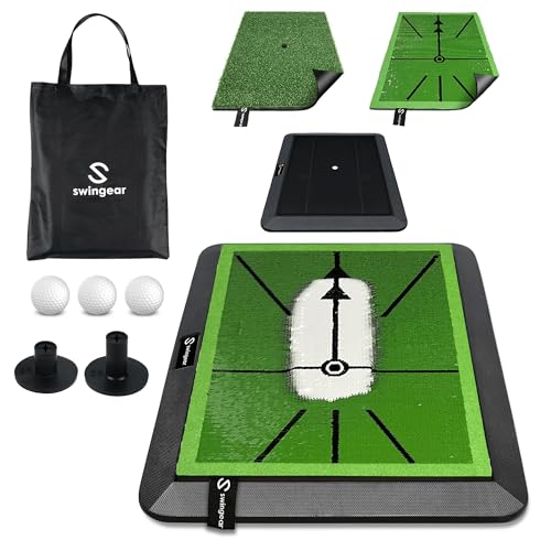 Golf Hitting Mat & Divot Board - Premium Practice mat - Swin...