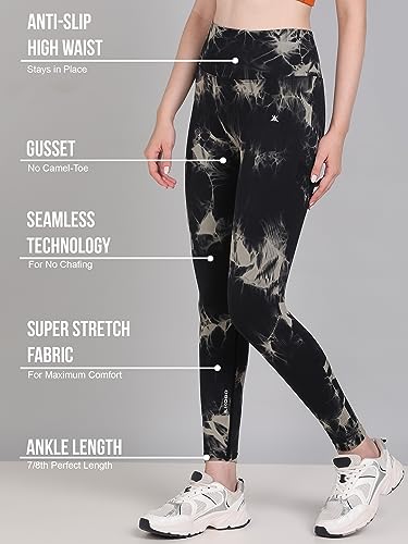Image of Kobo Active Wear for Women Gym | High Waist | Ankle Length | Squat-Proof | Workout Tights for Women | 4-Way Stretch | Leggings for Gym, Cardio | Yoga Pants (Imported)