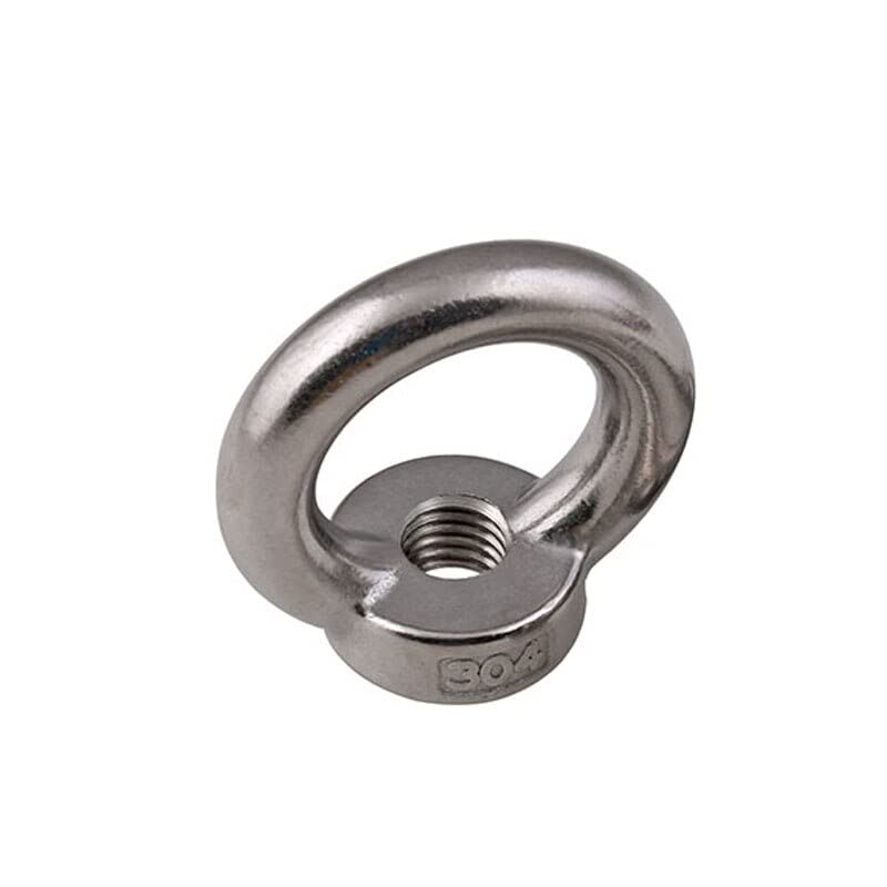 1PCS A2 Stainless Steel Hook Ring Nut M3 M4 M5 M6 M8 - M24 Circle Eye Nuts Fastener - (Size: M 24)