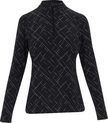 adidas Camiseta feminina Ultimate365 estampada com zĂper e gola redonda
