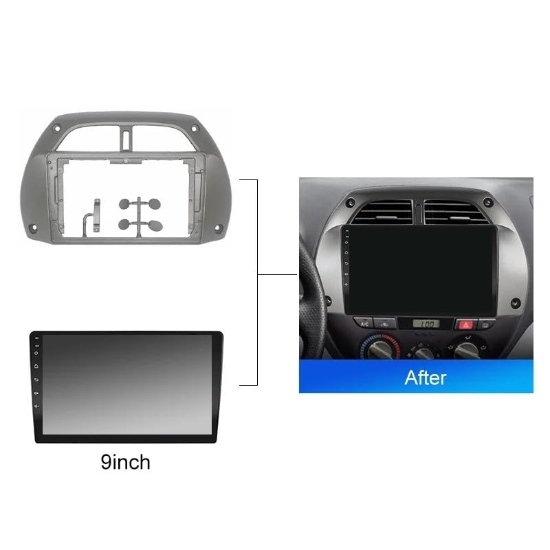 POUR TOYOTA RAV4 3. Gen. CA30W Diaphragme Autoradio Assemblage Cadre De