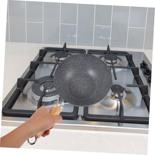 Wok pequeño de hierro inoxidable Cabilock fácil de manejar miniatura 6