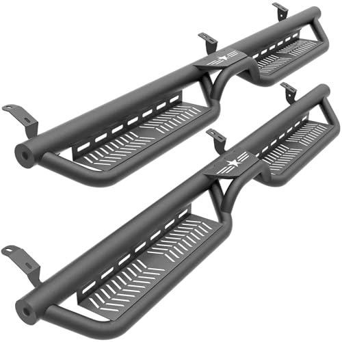 SOENBOO CrewMax Cab Running Boards Side Steps Compatible with 2007-2021
