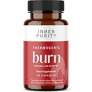 Thermogenic Burn – Natural Metabolism Booster, Vegan Keto Weight Loss Supplement, Appetite Suppressant Fat Burner for Men and Women with Green Tea and Chromium, 90 Capsules