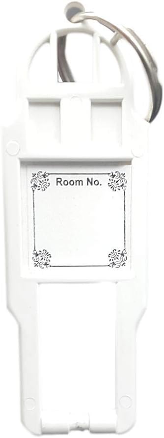 Evoke Rado Polycarbonate Modular Key tag with ring | Only white color with Name plate(10)