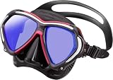 Tusa Paragon - Maschera per Immersioni, Filtro UV, Professionale, Nero/Rose