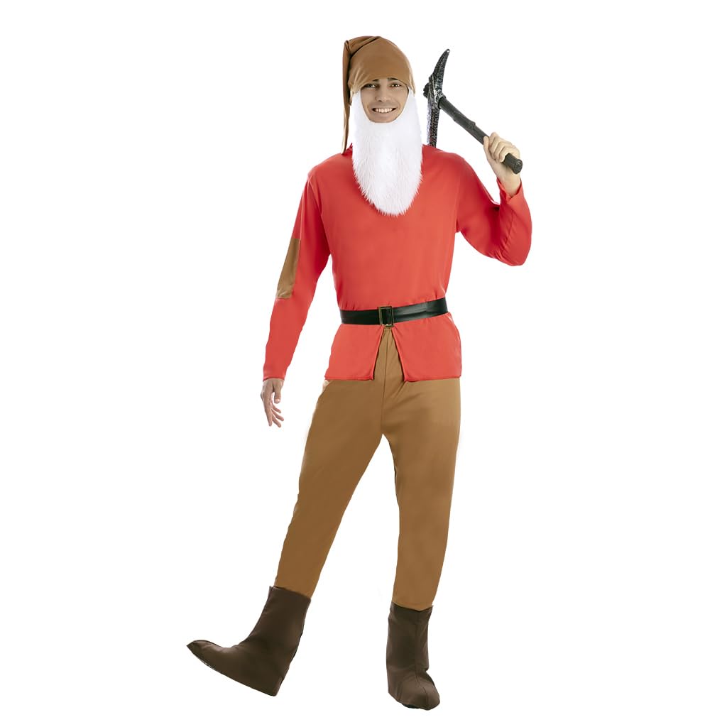 Disfraz de Enanito rojo para hombre