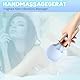 Mini Starker Vibrationsmassagestab für Frauen: Kabellos, Leise & Wasserdicht mit 7 Modi & 3 Intensitäten - Weiches Silikon, Tragbares Ganzkörper-Massagegerät - Geschenk(Milchblau)