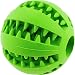 Aduck Durable Dog Ball Toys for Aggressive Chewers Teething Cleaning [Dental Treat] [Bite Resistant] Natural Soft Bouncy Rubber Ball Toys for Pet IQ Training Playing and Chewing -2.8 Inch (Lawn Green)