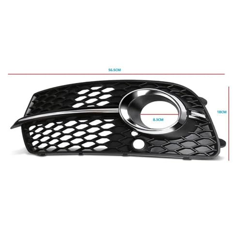 Cubierta luz antiniebla en parrilla de panal para parachoques de coche Q5 Sline 3
