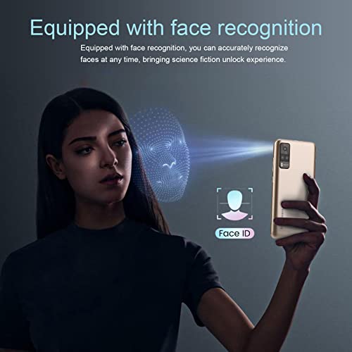 Ultratunn Android Smartphone 6", 32GB, Ansiktsigenkänning, Guld