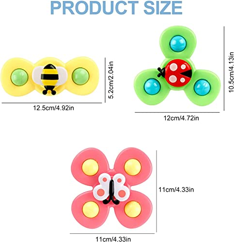 image for OSEN GLOBAL OSEN 3PCS Spinner Toys Butterfly Cartoon Spinning Suction 