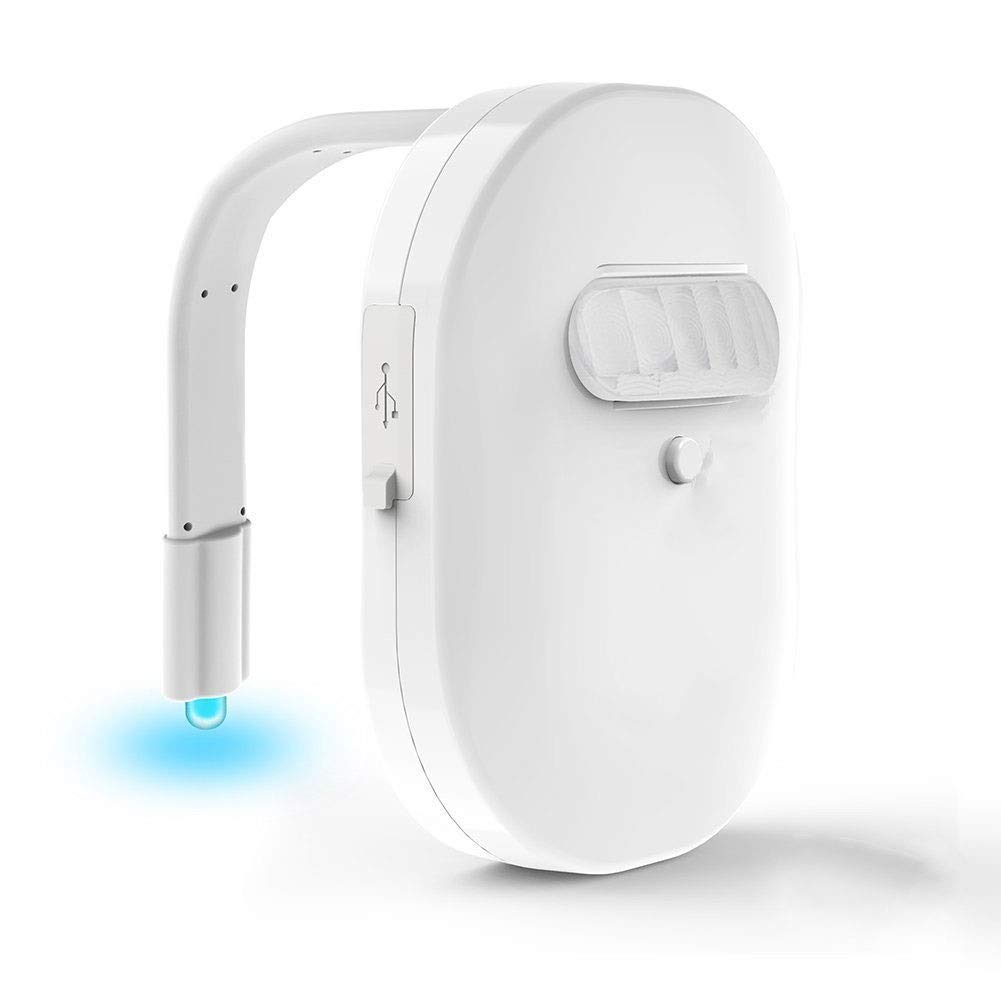 HWZQHJY Toilet Light 12 Colors Changing LED Light for Toilet Bowl, Motion Activated Sensor Light Up Toilet Seat for Bathroom, Included Battery for Toilet Night Light with Waterproof IP67