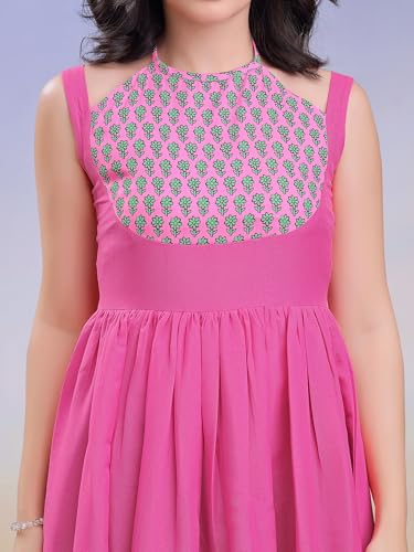 Image of PURVAJA Women's Midi Cotton Blend Dress (Floe-246-250)