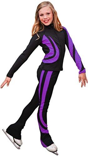 chloenoel swirls figure skating jacket j26