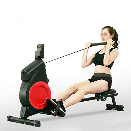 Image of Rowing Machine with Magnetic Adjustable Resistance Fitness Rower with 8 Levels of Magnetic Resistance Quiet Magnetic Brake System LCD Monitor