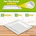 EcoAvance Square Paper Plates, 6 inch Paper Plates 100 Pack, Eco Friendly Compostable Dessert Plates, Small Disposable Plates for Party Wedding, White Paper Plates Sturdy 3