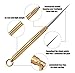 Seeby Toothpicks Keychain Brass with Metal Toothpick Holder for Outdoor Picnic Toothpick Bottle Fruit Fork EDC Camping Tool Toothpicks Tube Accessories