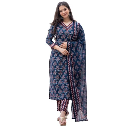 Image of SHIENZY Cotton Blend Kurta Set for Women