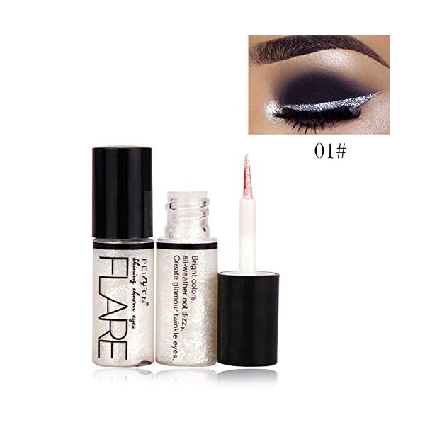 Lucoss-Glitter-Liquid-Eyeliner-Eye-Shadow-Makeup-Kit-Long-Lasting-Luminous-Shimmer-Eyeshadow-Liquid Lucoss Glitter Liquid Eyeliner Eye Shadow Makeup Kit Long Lasting Waterproof Sparkling Eyeshadow Metallic Eyeliner Liquid Eye Glitter Makeup