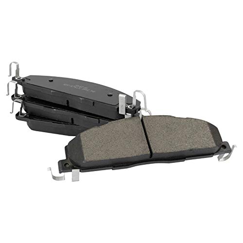 Image of TRQ Rear Brake Pad & Rotor Kit Parking Brake Shoe Set Semi-Metallic Compatible with 2009-2010 Dodge Ram 2500, 3500 2011-2018 Ram 2500 3500
