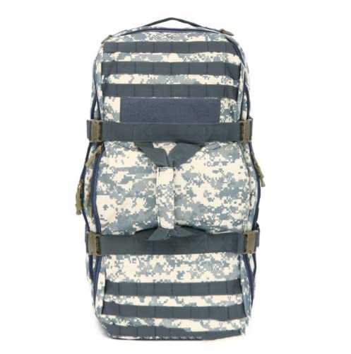 QQYG Mochila táctica militar para exteriores de 60L para hombres, deportes del ejército, gimnasio, pesca, Camping, senderismo, deportes, bolsa de viaje, camuflaje ACU, 30*30*61CM Cover