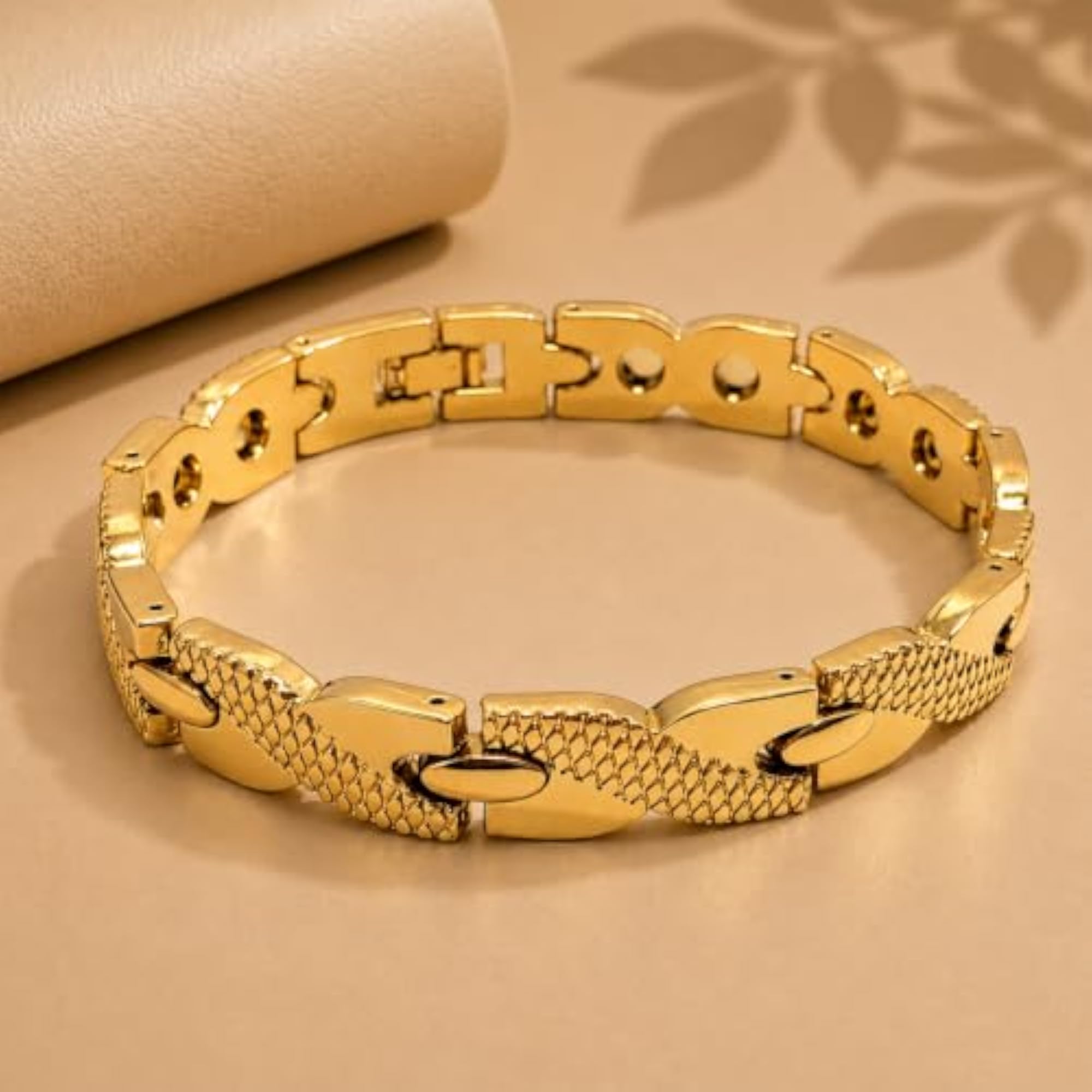 Men's Bio Magnetic Therapy Stainless Steel Bracelet, Stylish
