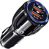 Retoo Mini Autoladegerät USB 15W 3.1A Ladegerät Zigarettenanzünder, Adapter Auto Zubehör, Duales USB-Autoladegerät, Kompatibel mit Phone Pro Max, Tablet, Samsung, Laptops, AirPods, Switch
