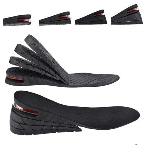 Plantillas para Aumentar Altura Hombre y Mujer,1 Par Alzas Para Zapatos Ajustables 3 7.5 cm con Cojín de Aire,Plantilla para Aumentar Alturas,Plantillas Altura y Elevadoras para Aumentar Estatura