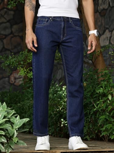 Image of Thomas Scott Men Mid Rise Clean Look Relaxed Fit Jeans
