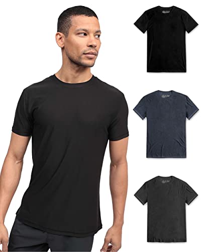 INTO THE AM Short Sleeve Active Tees for Men - Athletic Workout Gym T-Shirts S - 4XL Running Gym Hiking Fitness
