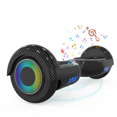 ELEKGO Hoverboard 6,5 Zoll mit Bluetooth-Lautsprecher Selbstbalancierender Roller, Bunter Motor,...