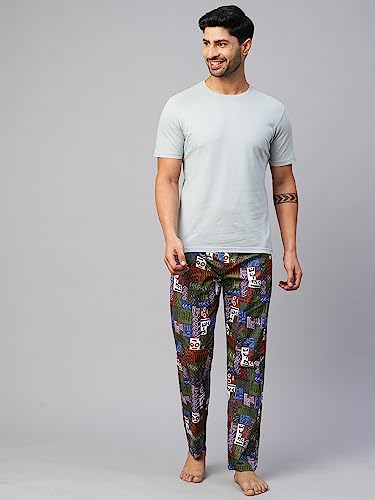 Image of Urban Scottish Men's Multicolor Cotton Lounge Pants- USPJ2309