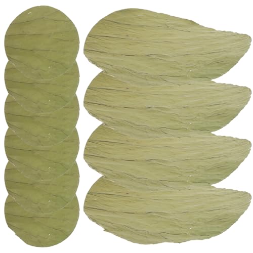 FELTECHELECTR Hojas de Loto Secas Redondas 20 CM 100 Unidades para Envolver Alimentos Decoración Natural para Sushi Rollos de Arroz y Fiestas Hoja Redonda para Cocina y Aperitivos