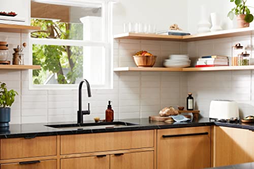 Moen 7565Ewbl Align Motionsense Wave Sensor Touchless One Handle High Arc Pulldown Modern Kitchen Faucet Featuring Power Clean, Matte Black #TOP2