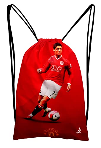 18 L Multicolour Printed Drawstring Polyester Multi Utility Bag for Sports/Gym/Yoga/College/Casual Backpack – Light Weight/Washable